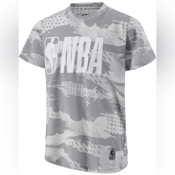 NBA Other - NBA Official Jumpman Logo, Licensed Short Sleeve Grey White Camo T-Shirt…​​